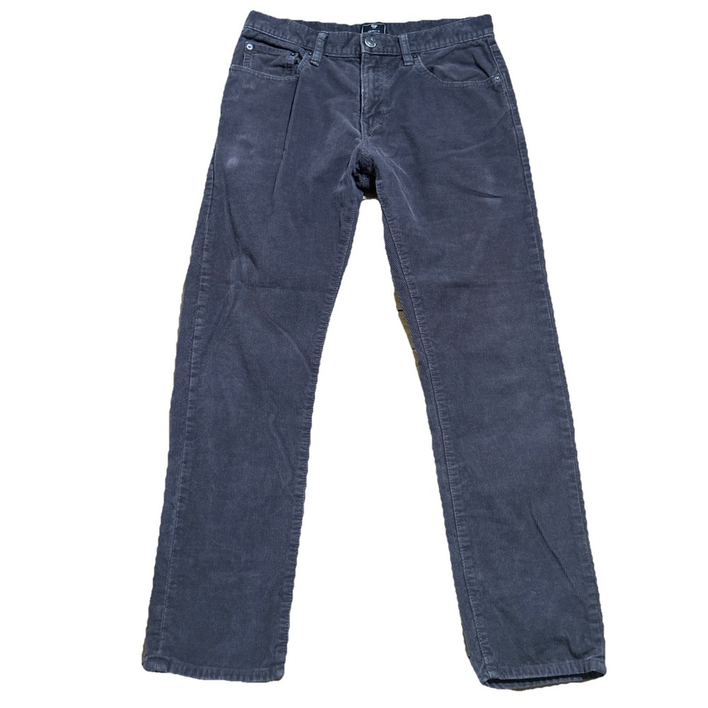 Gap‎ 1969 Straight Fit Gray Corduroy 5 Pocket Pants Men's 30x30 (31x29) Casual